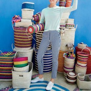 J. Crew Martie Pant in Blue Gingham Size 2 Petite (2P)